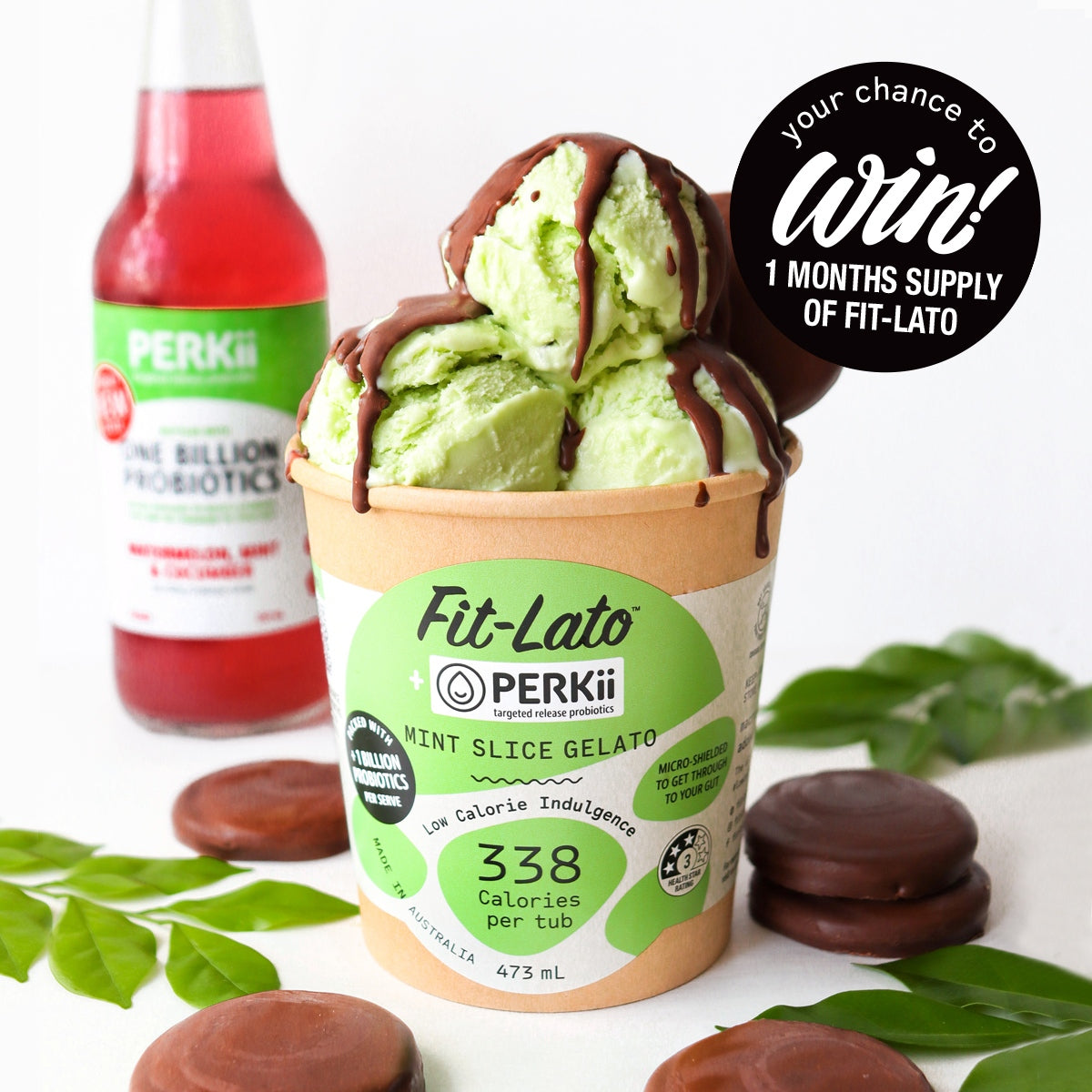 PERKii x Fit-Lato Mint Slice Gelato